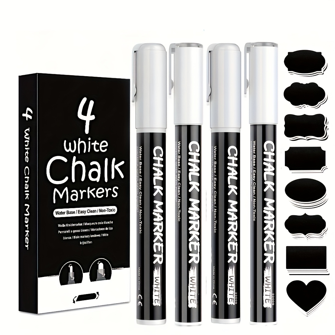 

4pcs Markers Set, 3/6mm , , , , Non-toxic & - Ink, For And