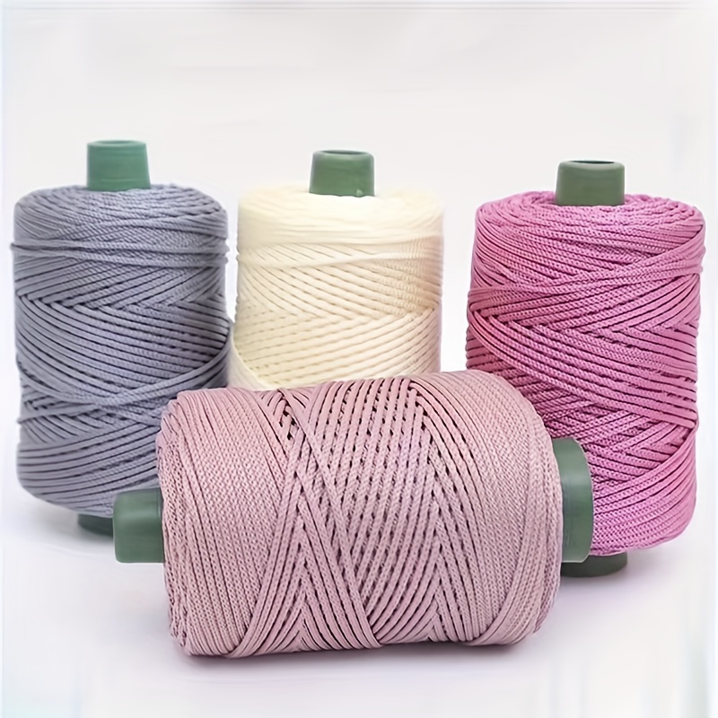 

1pc Lightweight Polyester Yarn, 220g (±15g) - Perfect For Diy Sun Hats, Crochet Cushions & Slippers, White