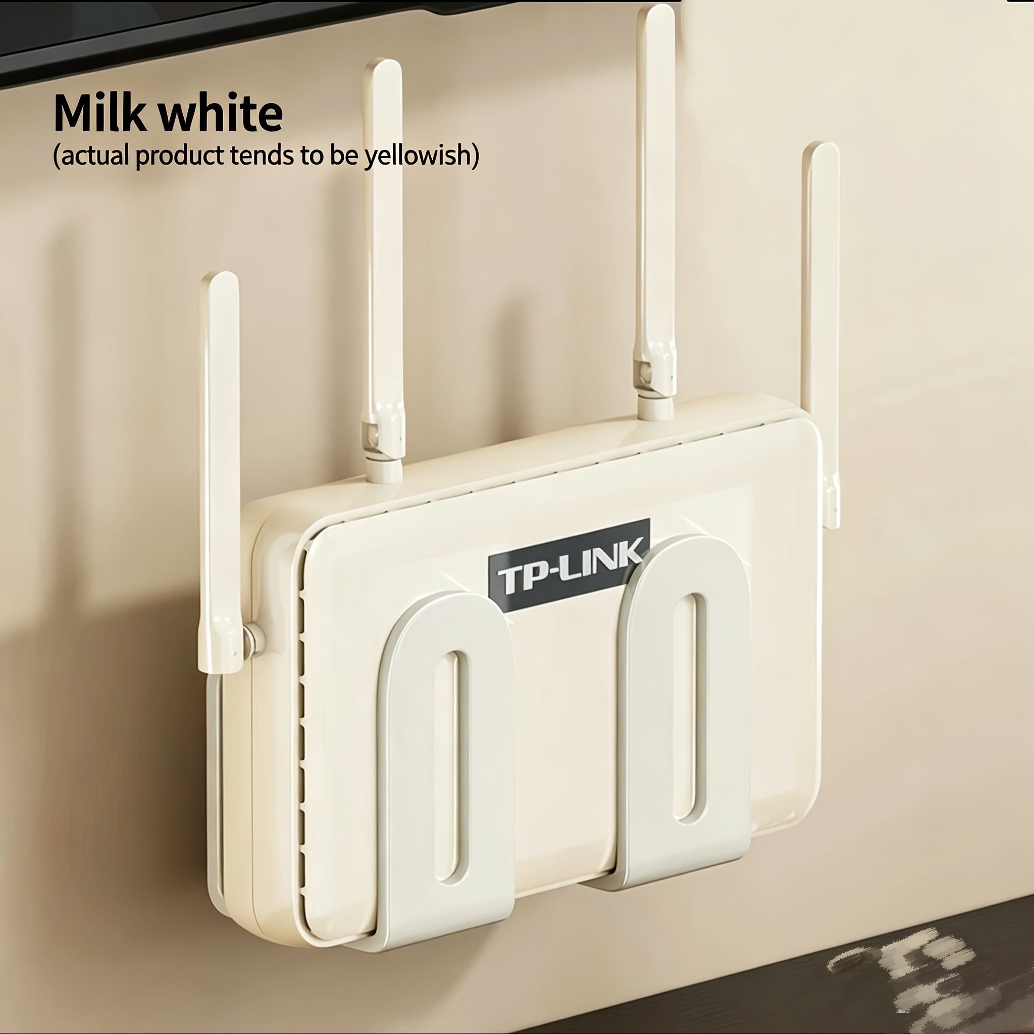 Plastic No-nail Router Mounting Shelf, Wall-mounted Bracket Holder, Set-top Box And Optical Modem Storage Box, Wifi Shelf, Pot Lid Rack, Utility Racks