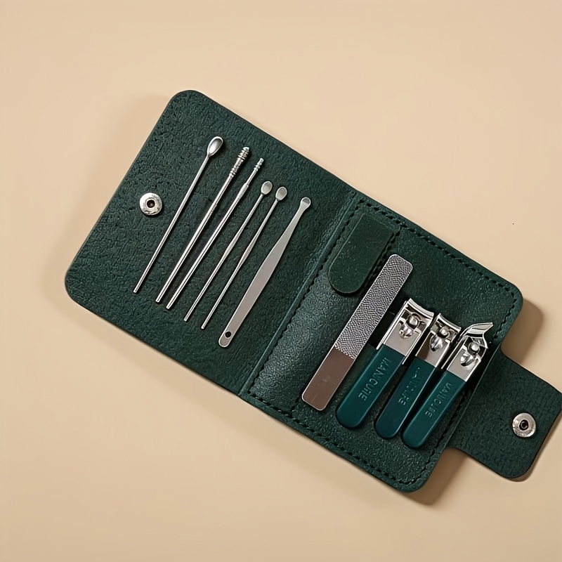 Image of 10pcs Luxury Manicure And Pedicure Set - Nail Clippers, Ear Spoons, And Nail Care Kit With Ultra- Steel Nail Scissors, Professional Quality Tools For Perfect Nails, Aesthetic , Personal Care Beauty