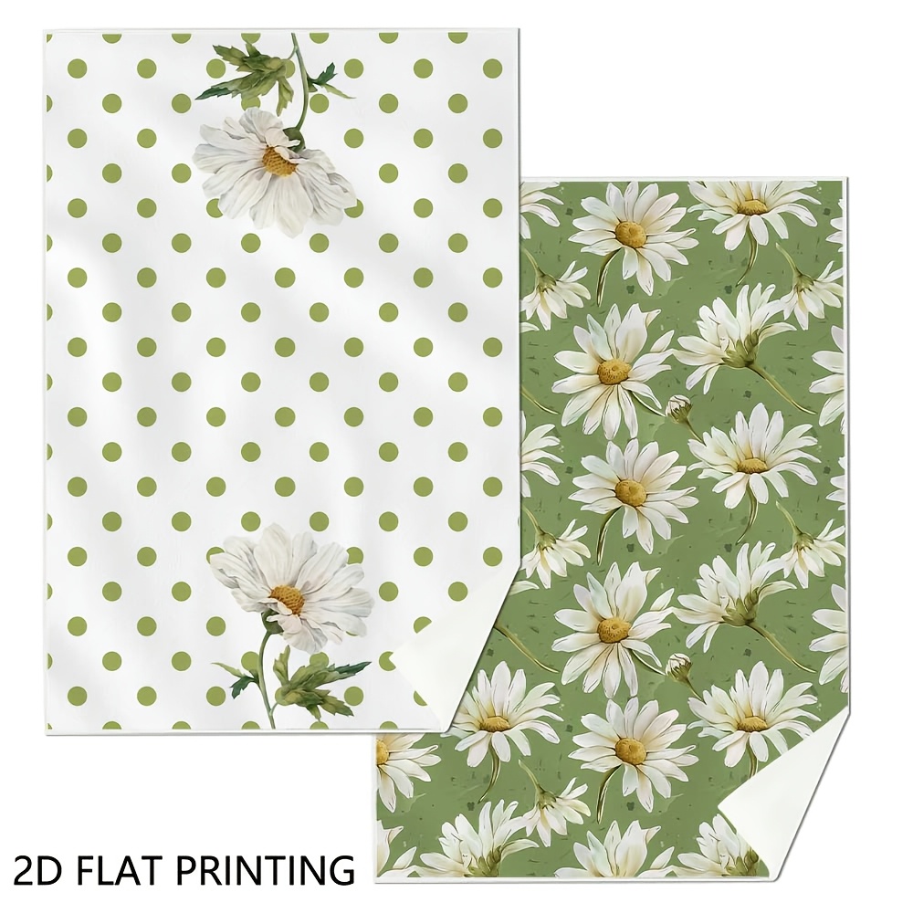TEMU 2pcs Kitchen Towels Dish Towels, Polka Dot Pattern Absorbent Kitchen Towel Kitchen Dish Towels Kitchen Hand Towel Dish Towels, Absorbent Drying