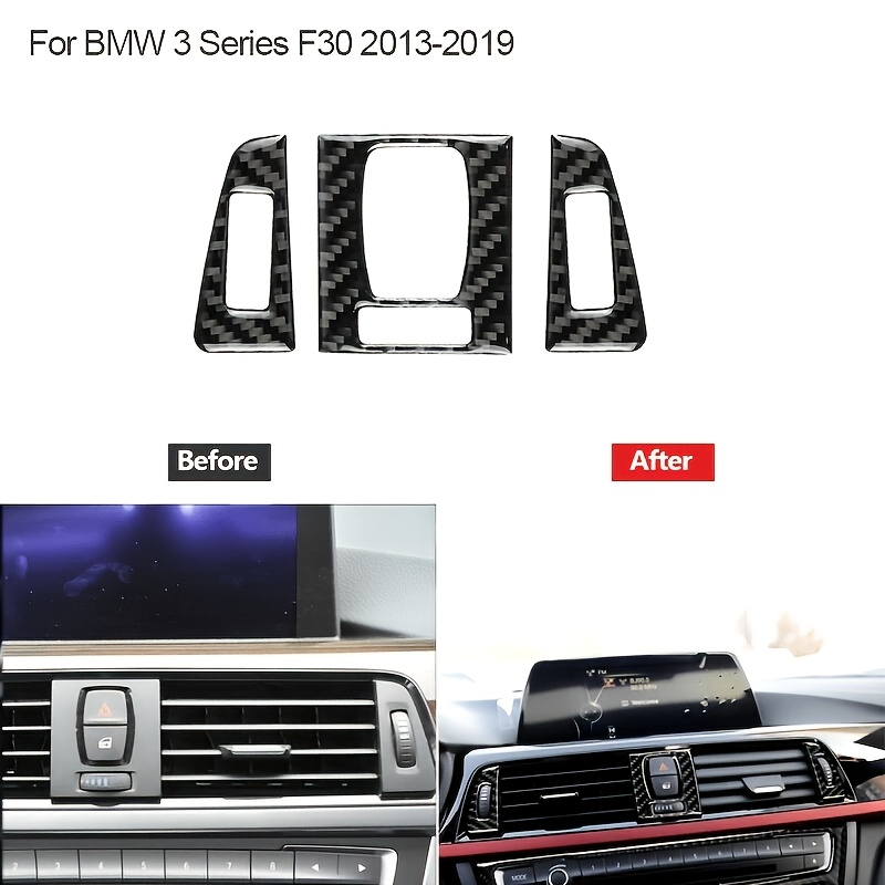 TEMU Luxury Carbon Fiber Air Vent Trim Sticker Suitable For F30 F34 2013-2018