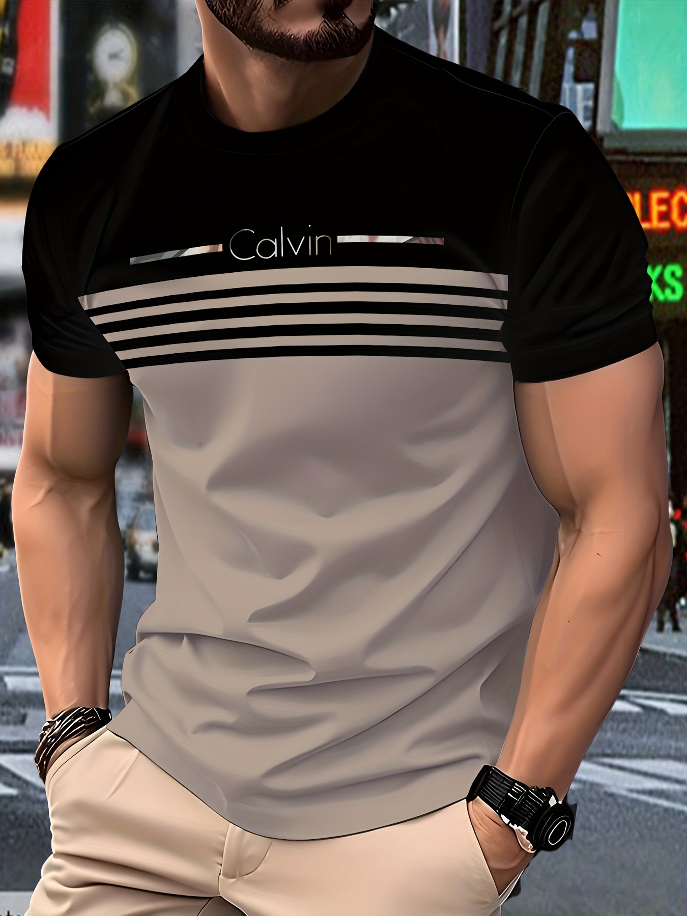 Camiseta ligera y transpirable para hombre con diseño de PE - Imagen 5