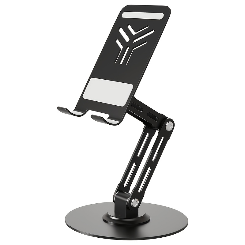 TEMU Soporte para Teléfono Móvil, Escritorio, Tablet, Computadora, Plegable, Multifunción, Soporte Giratorio, Metal, Soporte para Teléfono Móvil