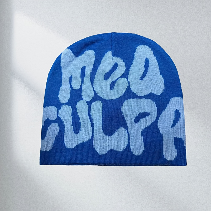 TEMU 1pc Unisex No Brim Cap With Meulpa Letter Optional, Ideal For Outdoor Activities And , Street Style, Birthday Parties, Cold Weather Daily Wear,