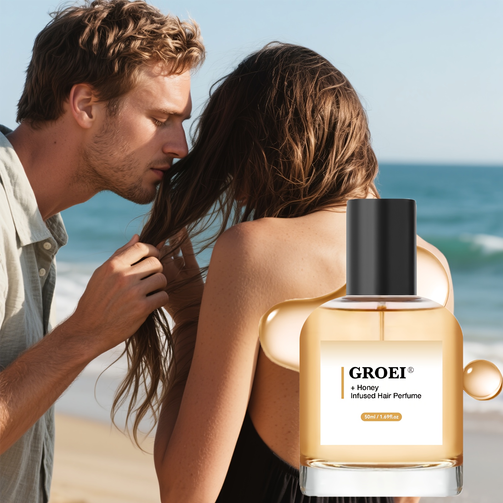 50ml Sprej za kosu s mirisom - 24-satni dugotrajni miris, unisex za muškarce i žene, privlači suprotni spol, prenosiv i pogodan za putovanja, idealan za spojeve, sprej parfema za kosu, miris za kosu za muškarce dugotrajan, parfem sprej za kosu, radna kolonjska voda