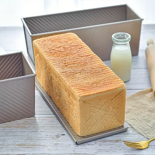 2 2 lb extended pullman bread 12 3x4 7x4 3 inch bread pan with vent for toasting large bread pan with black lid for sandwich bread