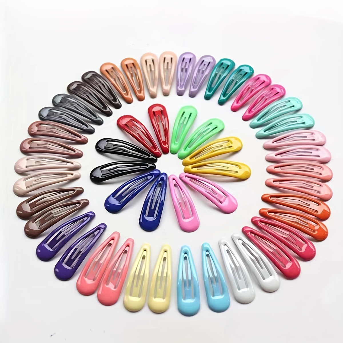 

20pcs/40pcs Candy Color Hair Side Clips Broken Hair Finishing Clips Lovely Hair Decoration For Women And Daily Use Wear