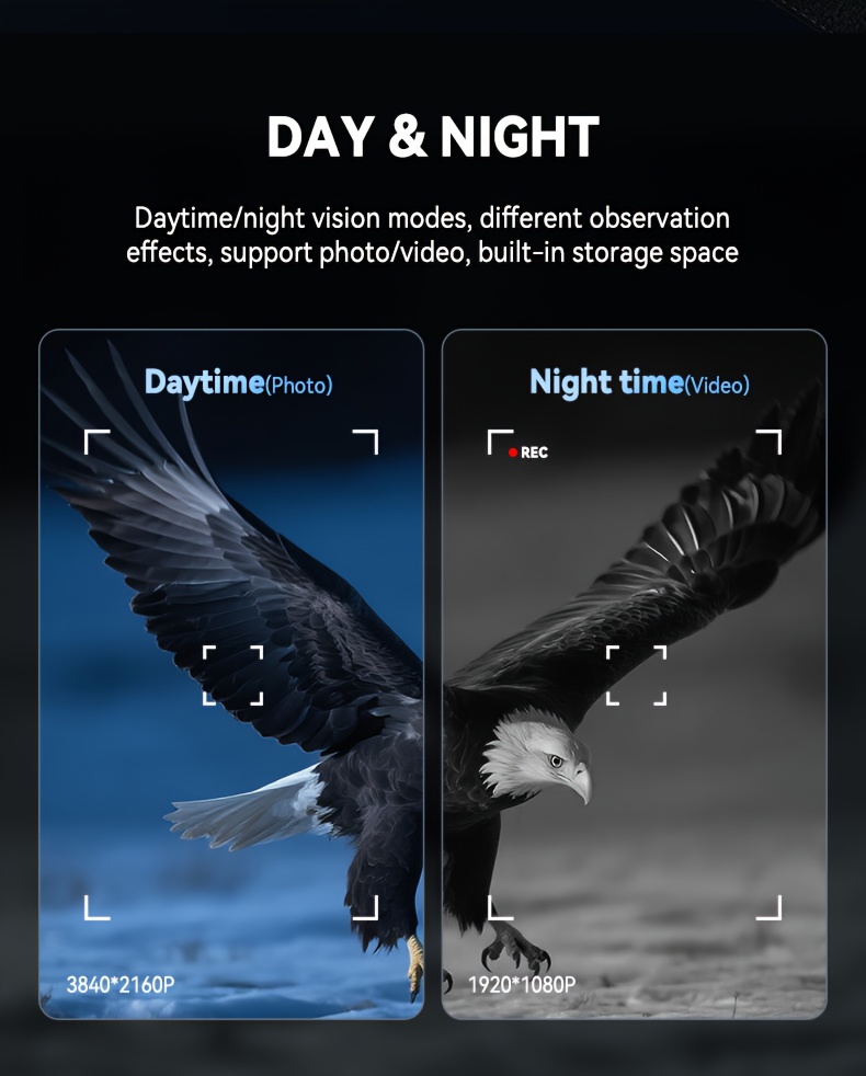 2026   thermal night vision binoculars with 10x opt zoom 4 hd   display starlight sensor 5w ir light 5000mah battery   for hunting surveillance   4k video recording Product details 4