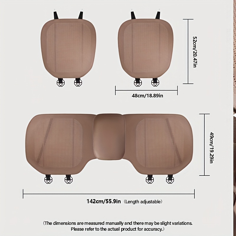   car seat cushions front and rear seat covers breathable and form fitting   seat covers car interior accessories Product details 8