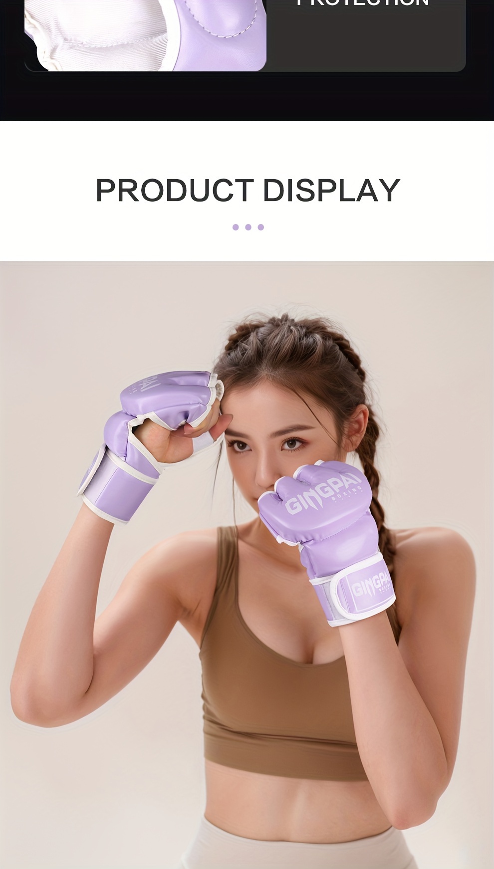 Boxing Gloves Scattered Finger Gloves Adult Men's And Women's Half Finger Training Professional Boxing Gloves_voghion.com