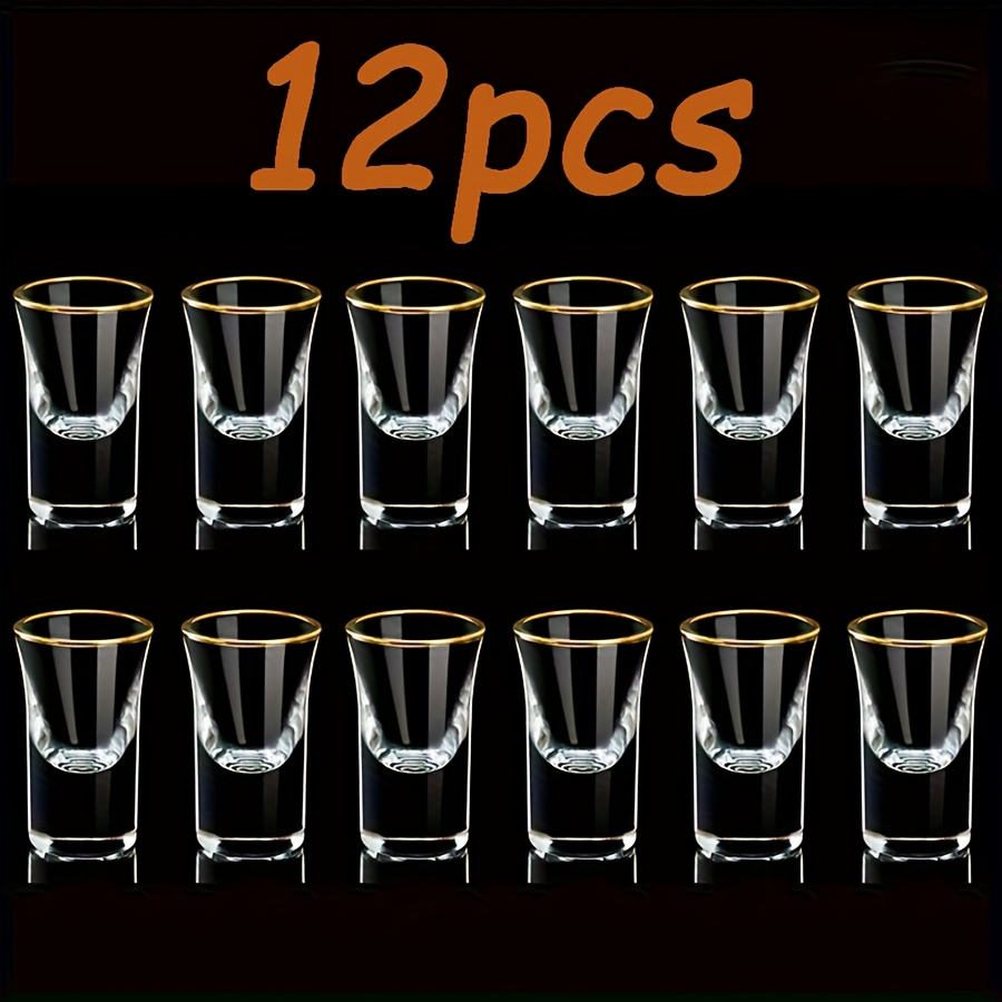 Image of 12pcs Glass Shot Glasses - 15ml/0.5oz Shot Cups Suitable For Bars, Parties, Home Use - Glass Wine & Shot Glasses For, Liqueurs, Spirits