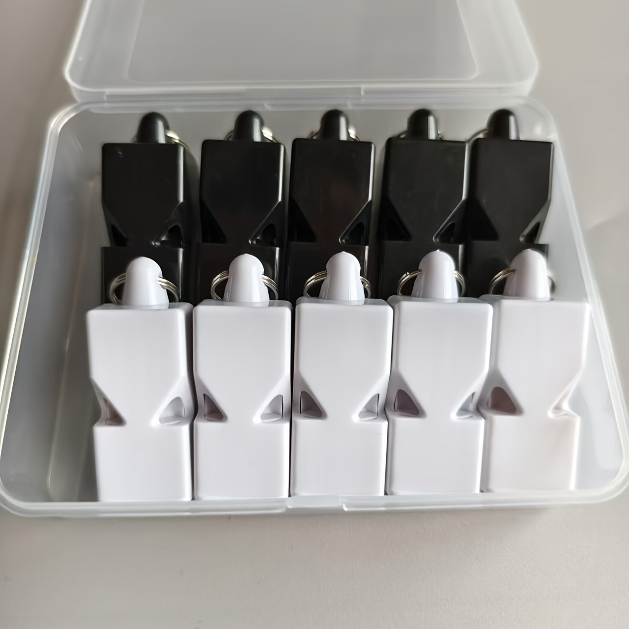 TEMU 10 Sets Of 120db Loud Whistles - Durable Abs Construction, For Outdoor Sports Referees & Teachers, Ideal For Physical Education & Emergency