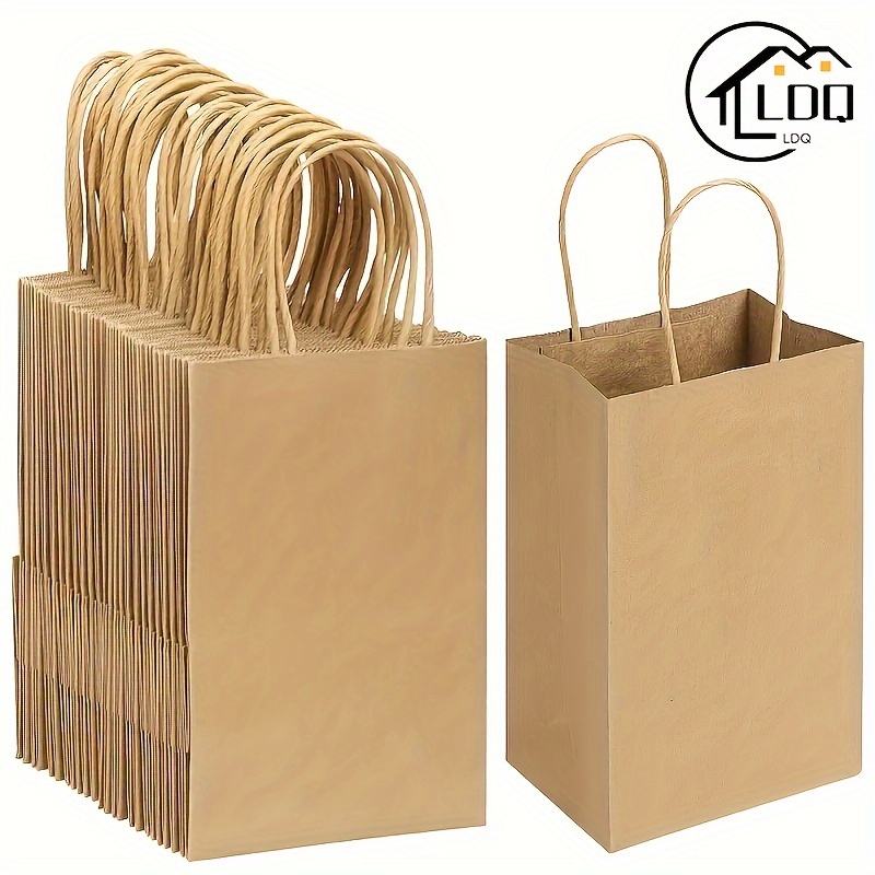 

Ldq Sustainable Kraft Paper Gift Bags, 20/50pcs , & , Birthdays, Weddings, Shopping & Favors, Foldable, , With Handles, Industrial & Scientific Retail Store Fixtures & Equipment