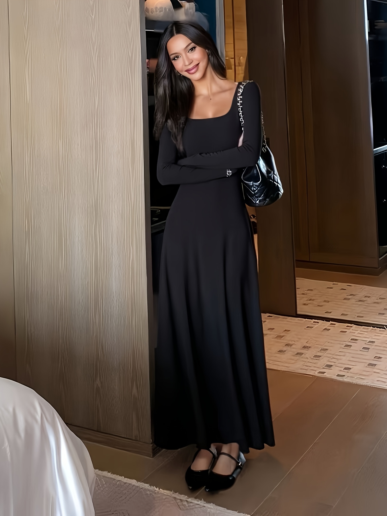 floral puff sleeve long dress Balloon Sleeve Pleated Flowing Floral Chiffon A-line Wedding Dress