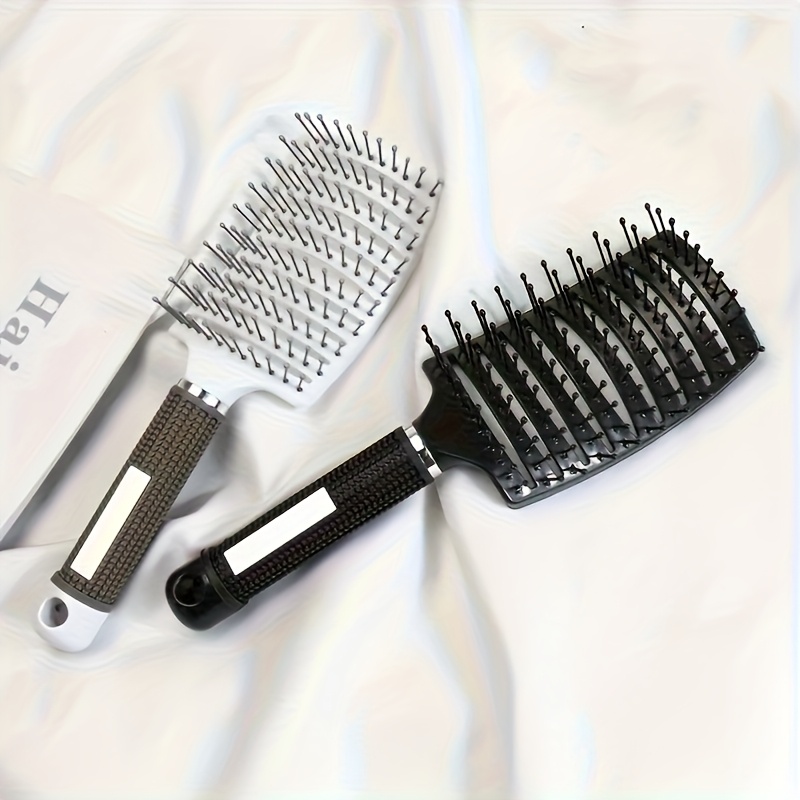 TEMU Fashion Styling Comb, Detangling And Scalp Massage Brush, Wide- For Quick Detangling, Suitable For All Hair Types, Ideal Gift For Back-to-, Halloween, And Christmas