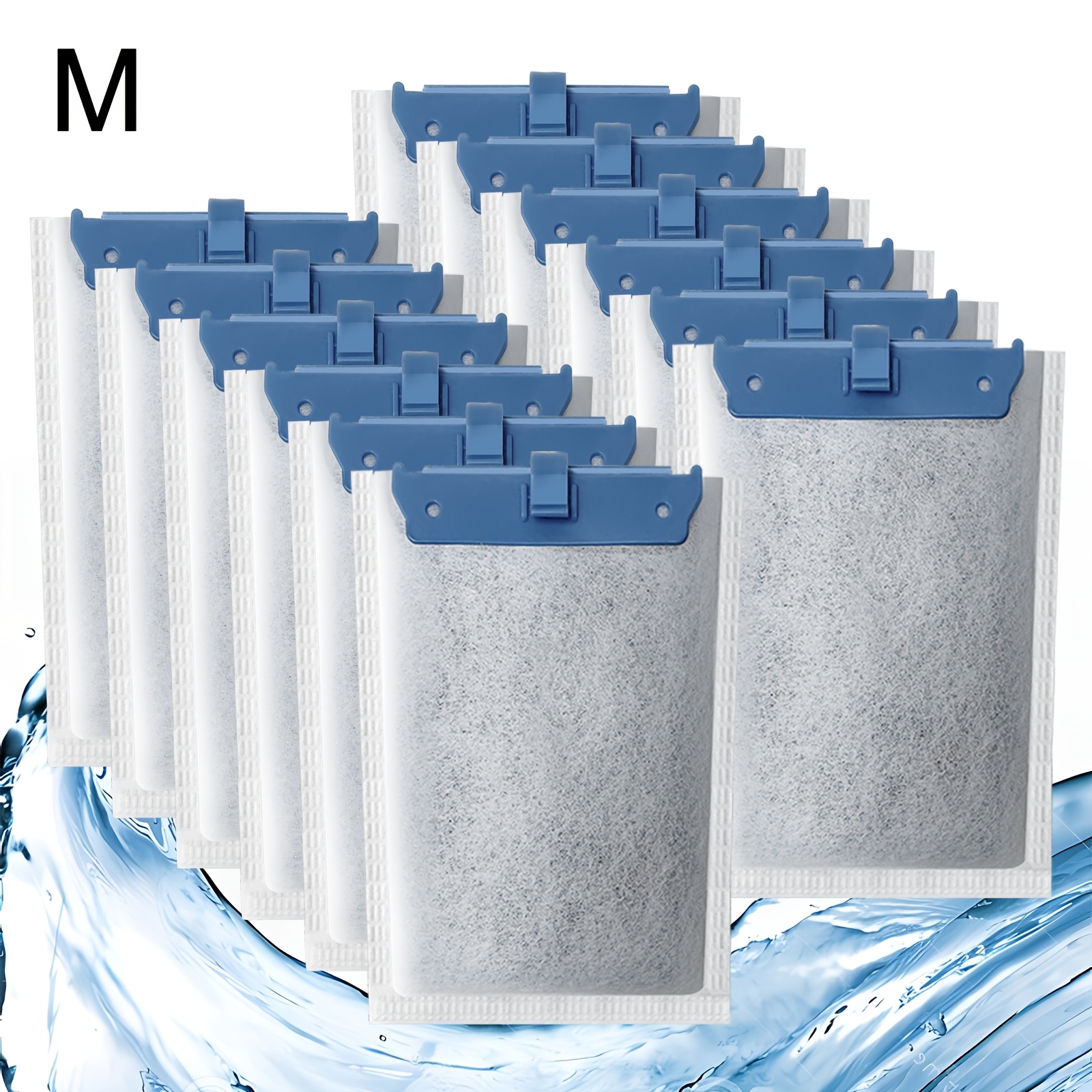 TEMU Set Of 12 Medium Designed For Filters, Suitable Replacement Cartridges For Aquariums That Work With Models 10i/iq10/pf10 And Tetrafauna .