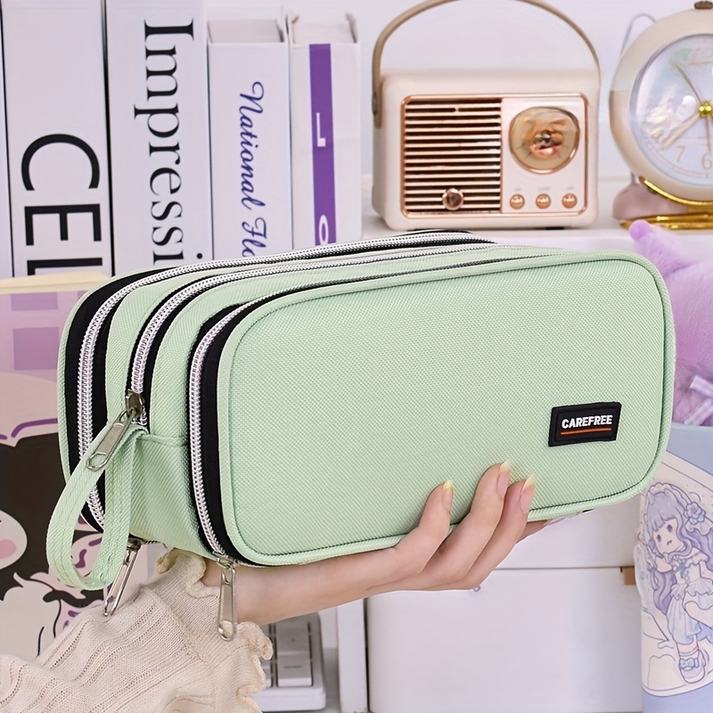 TEMU Astuccio Minimalista e con 8 Scomparti, Design , Grande Capacit�, Chiusura con Cerniera, Sezioni Indipendenti Conservazione , Design a Rete,