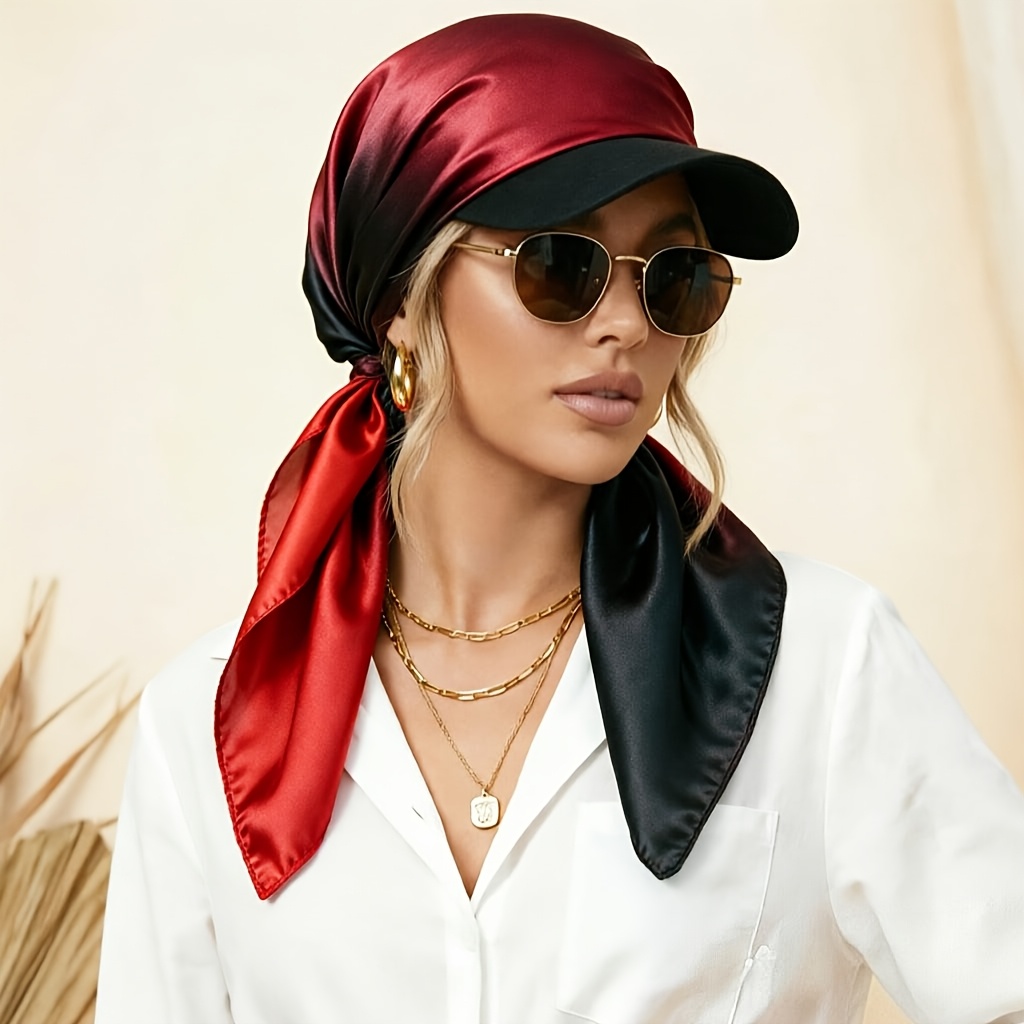 TEMU Bonnet-écharpe à bec de canard réglable avec bord cache-oreilles et sangle élastique à - Chapeau de soleil d'extérieur léger adapté pour le