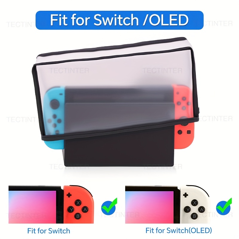 item picture transparent dustproof case for   switch oled mesh anti scratch sleeve eva material by  