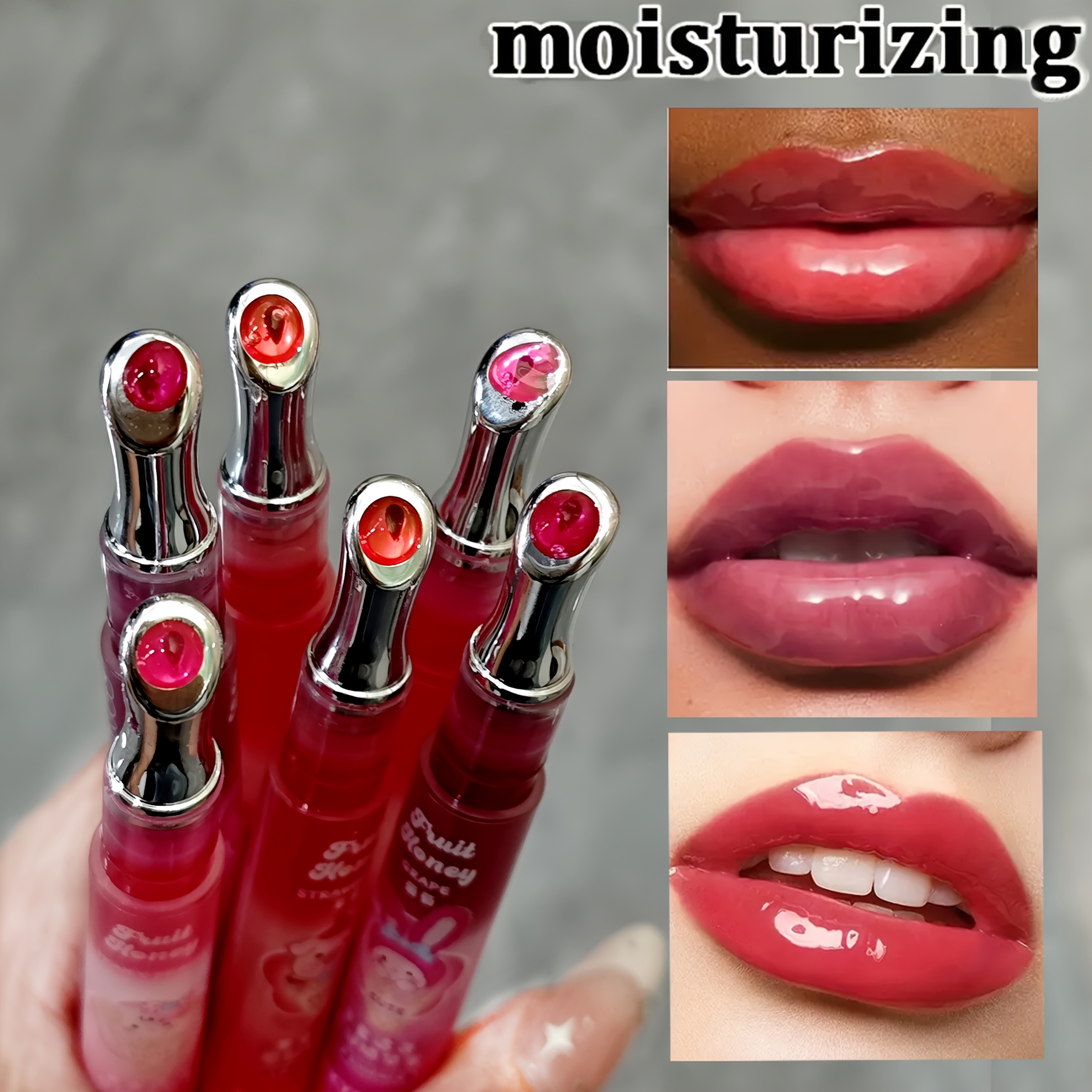 [6pcs Set]HERORANGE Tinted Lip Gloss Hydrating & Plumping Vibrant Shine Unisex for AllSeasons Festival Party Stage Must-Have Christmas Halloween Valentine's Mother'sDay Gift Teen Trendy Stuff Glossy Lip Balm Girly Must Haves Cheap Sheer Lip