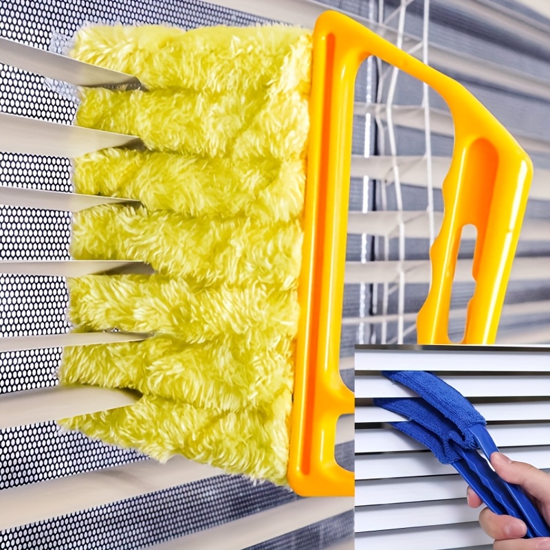 2 pack microfiber randomcolor style blind cleaner kit reusable crevice brush for vents windows curtains washable household tool