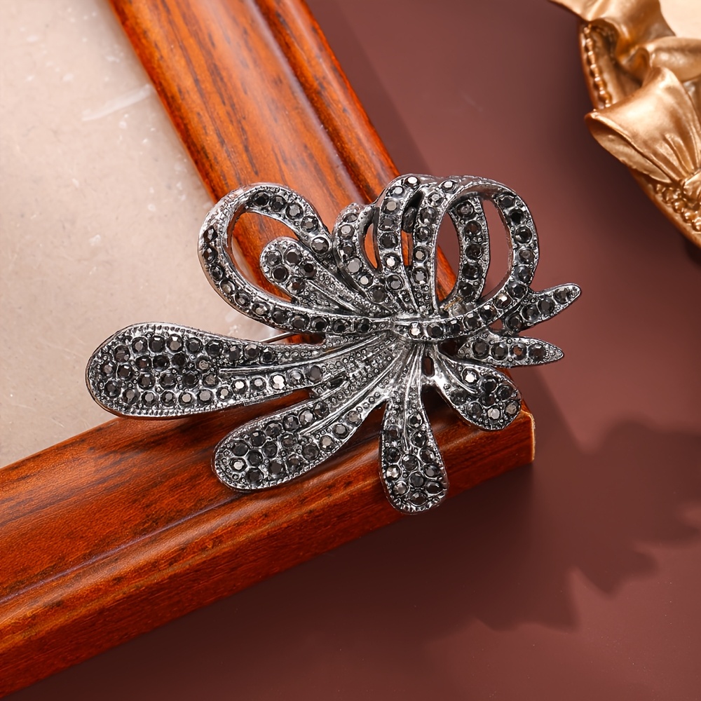 TEMU Broche de pedrería de , alfiler de cinta retro color metal de , accesorio de moda para trajes y abrigos