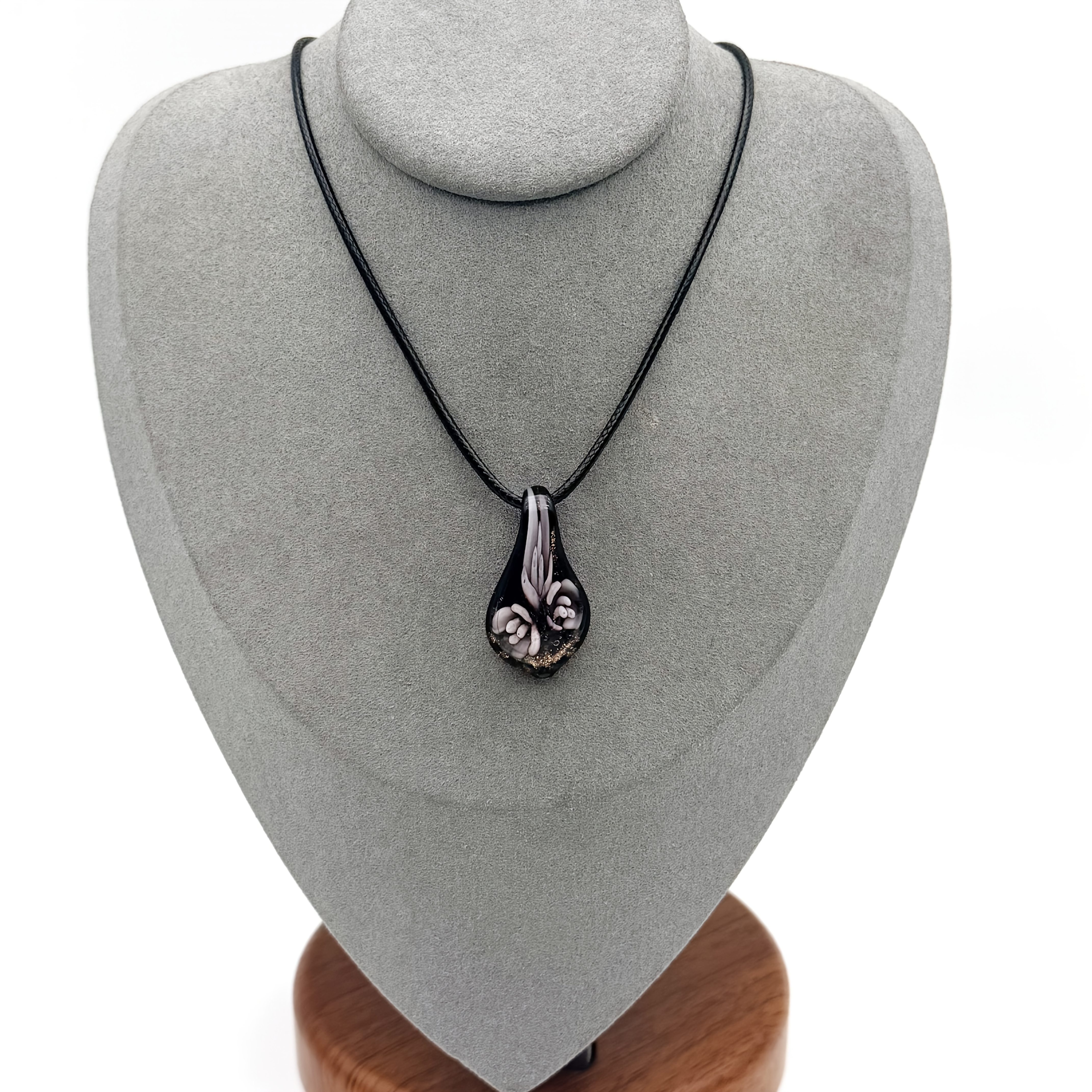 Women's Exquisite Floral Gilt Cloisonné Pendant Necklace, Handcrafted