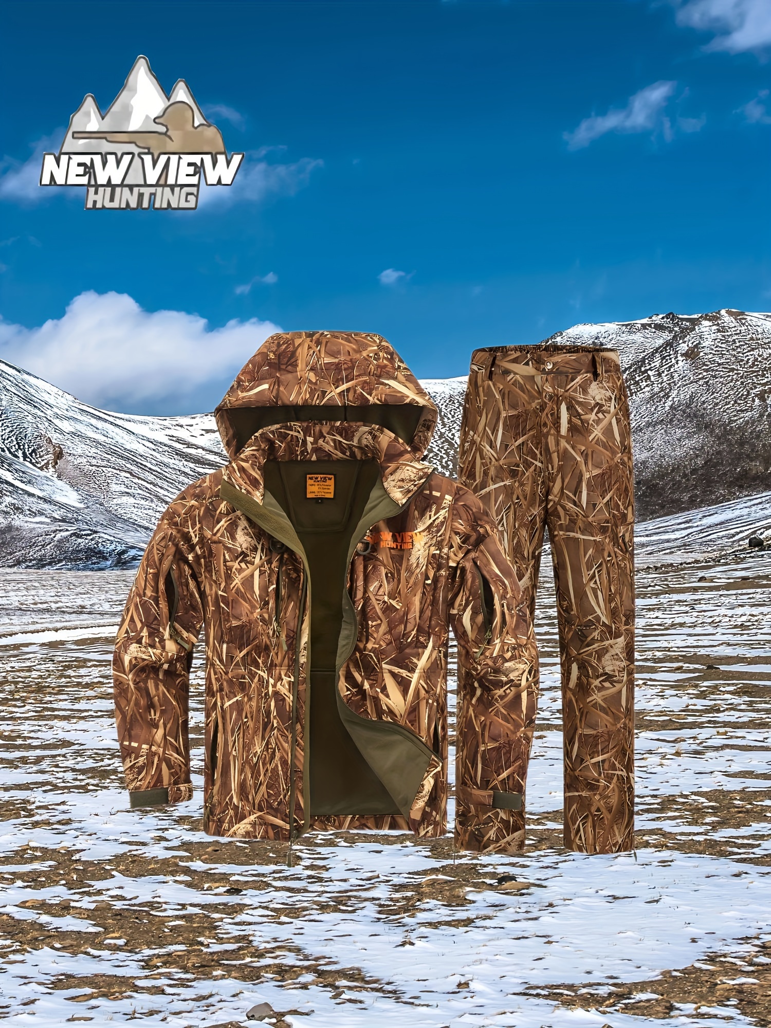 Clothes for Men, Winter Warm Hunting Jacket And Pants, Fleece Lined  Hunting Suit for Deer Duck Bow Hunts, Hiking, Fishing