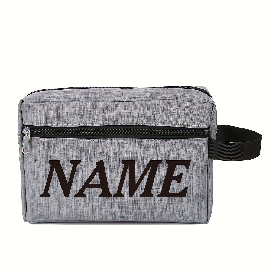 E-shop [Personalisiert] 1 Stück Kompakte Kulturtasche Make-up Tasche Unverzichtbar für Geschäftsreisen, Kultur Organizer, Namensanpassung, Geeignet für