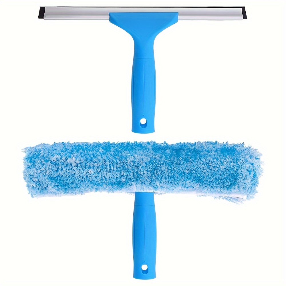 

Professional Window Cleaning Combo - Squeegee & Microfiber Window Scrubber