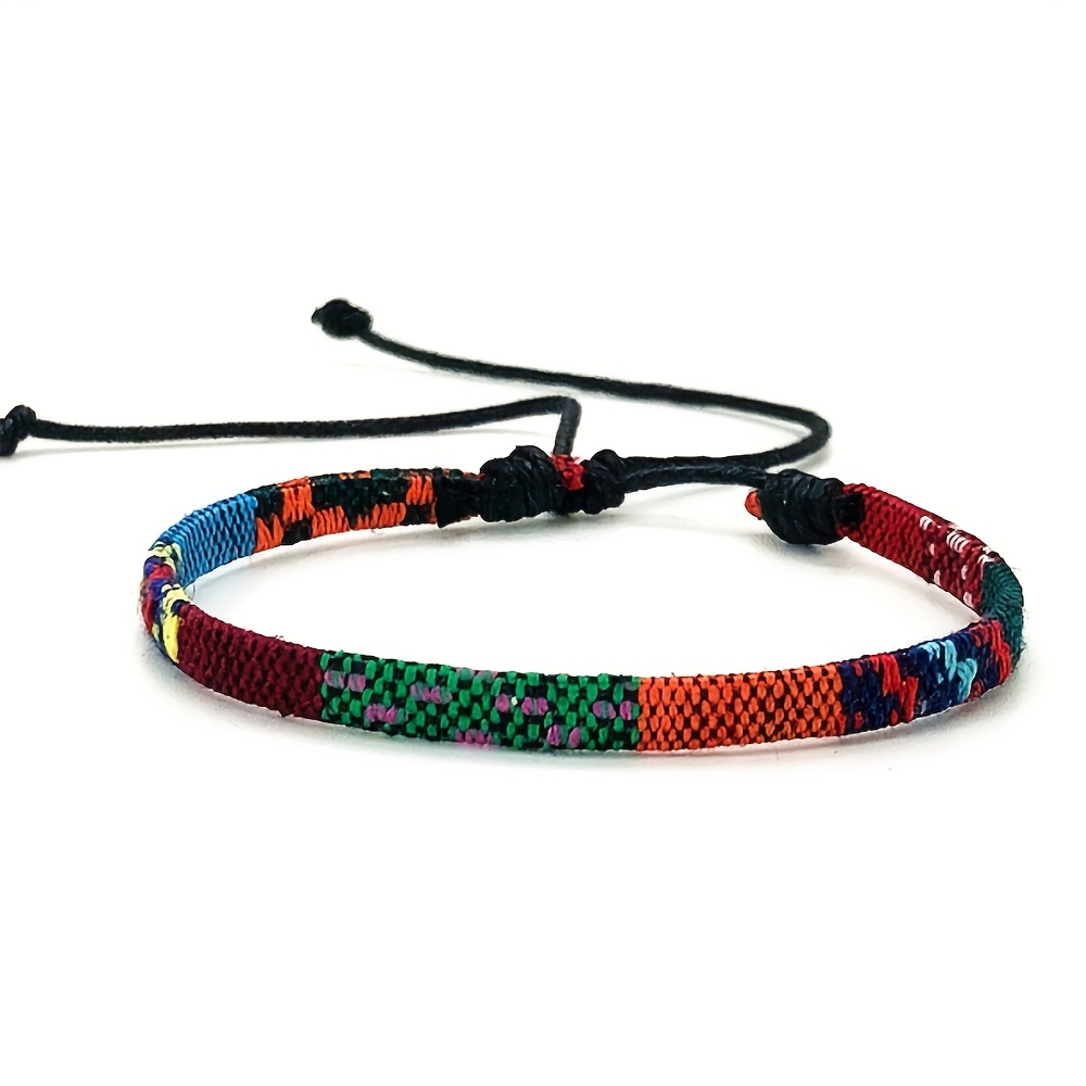12pcs Artistic Retro Hand Woven Bracelets Set