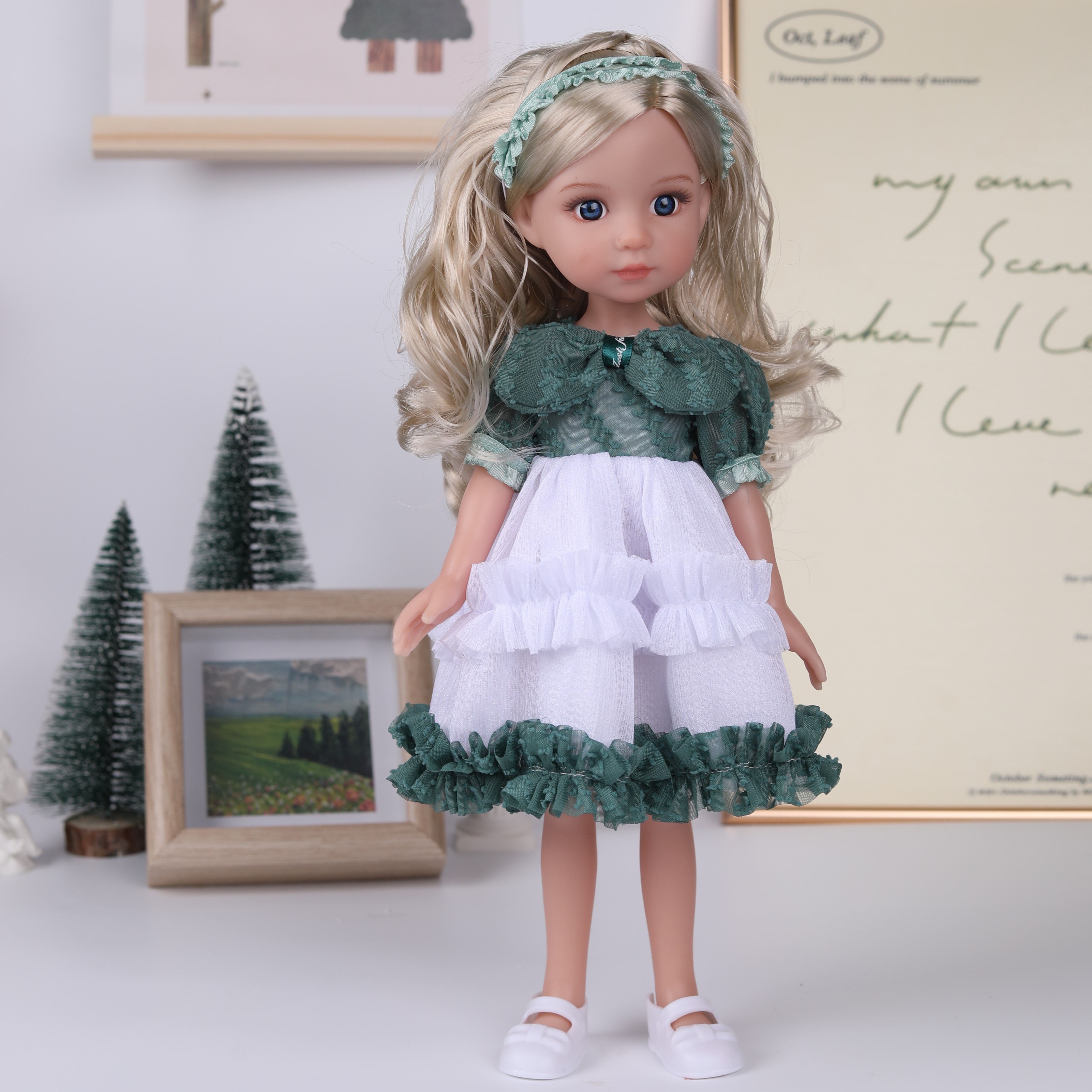 Image of 13.4-inch Doll With Fashionable Outfit And Movable Limbs, Vinyl Toy For Girls, Holiday Gift