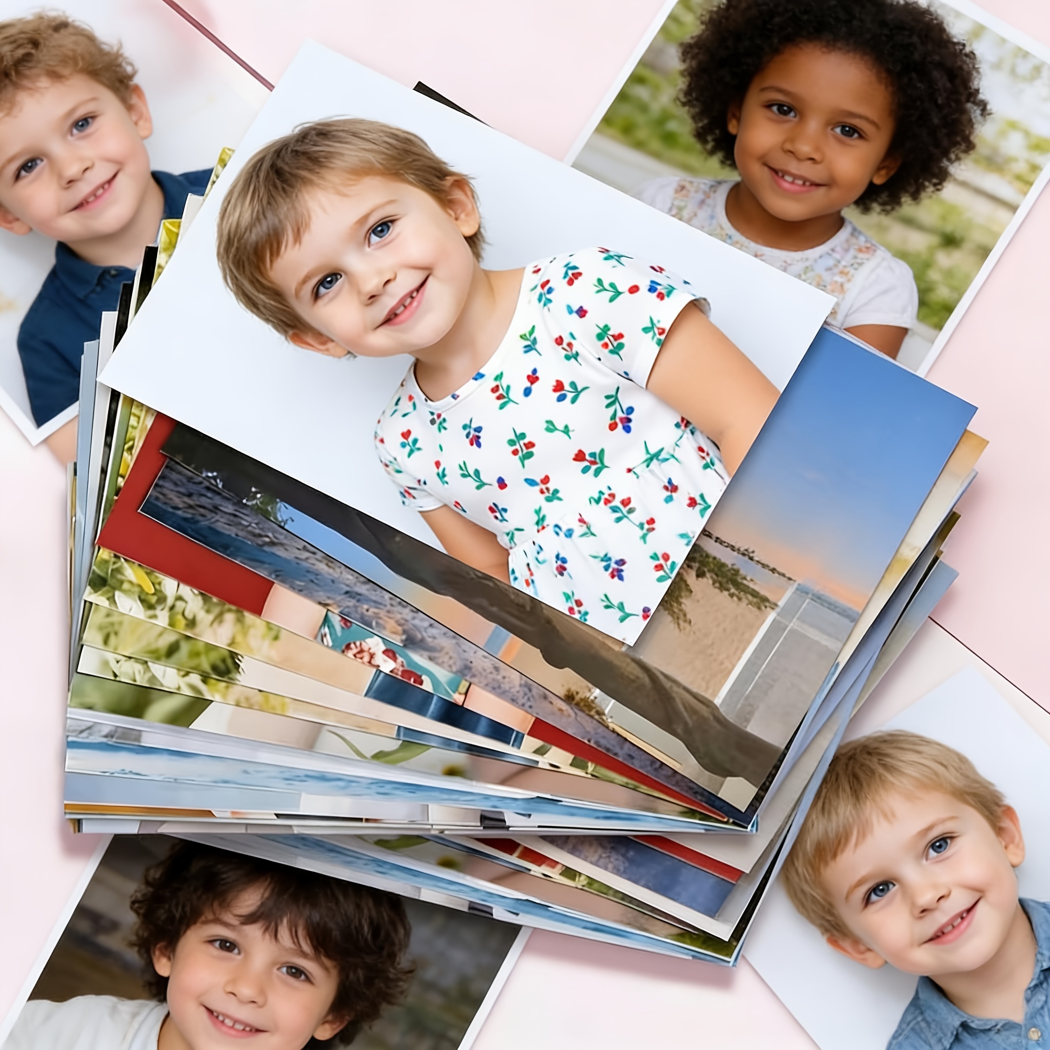 TEMU Fotos de definición personalizadas de 10 unidades | 5/6/7 pulgadas, papel fotográfico premium para /Navidad//Acción de Gracias/Día de San