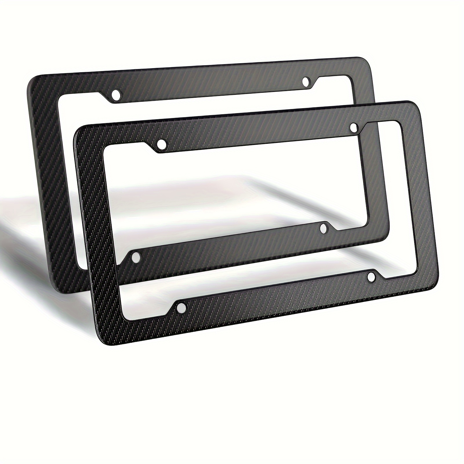 

1 Pair, Car License Plate Frame Carbon Fiber License Plate Car Modification Car Supplies Decoration Supplies