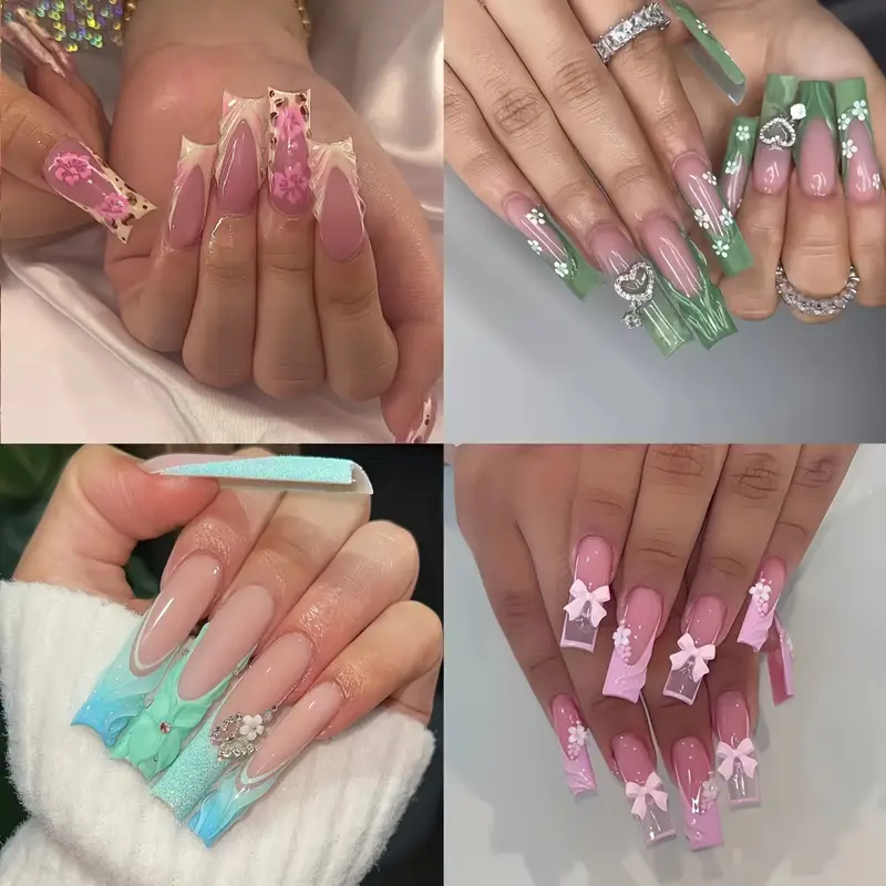 Pink & Green Floral Nail File Set Pink & Green Floral Nail File Set