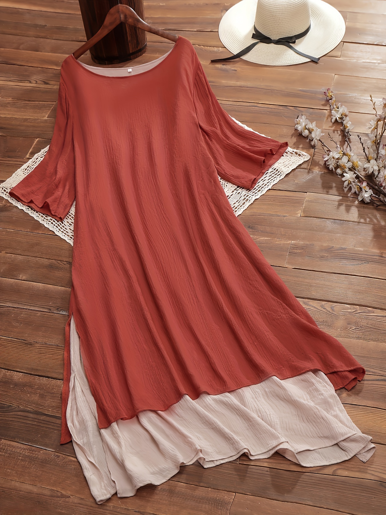 knee length dresses for ladies Lora Dress – True Bias main image 0