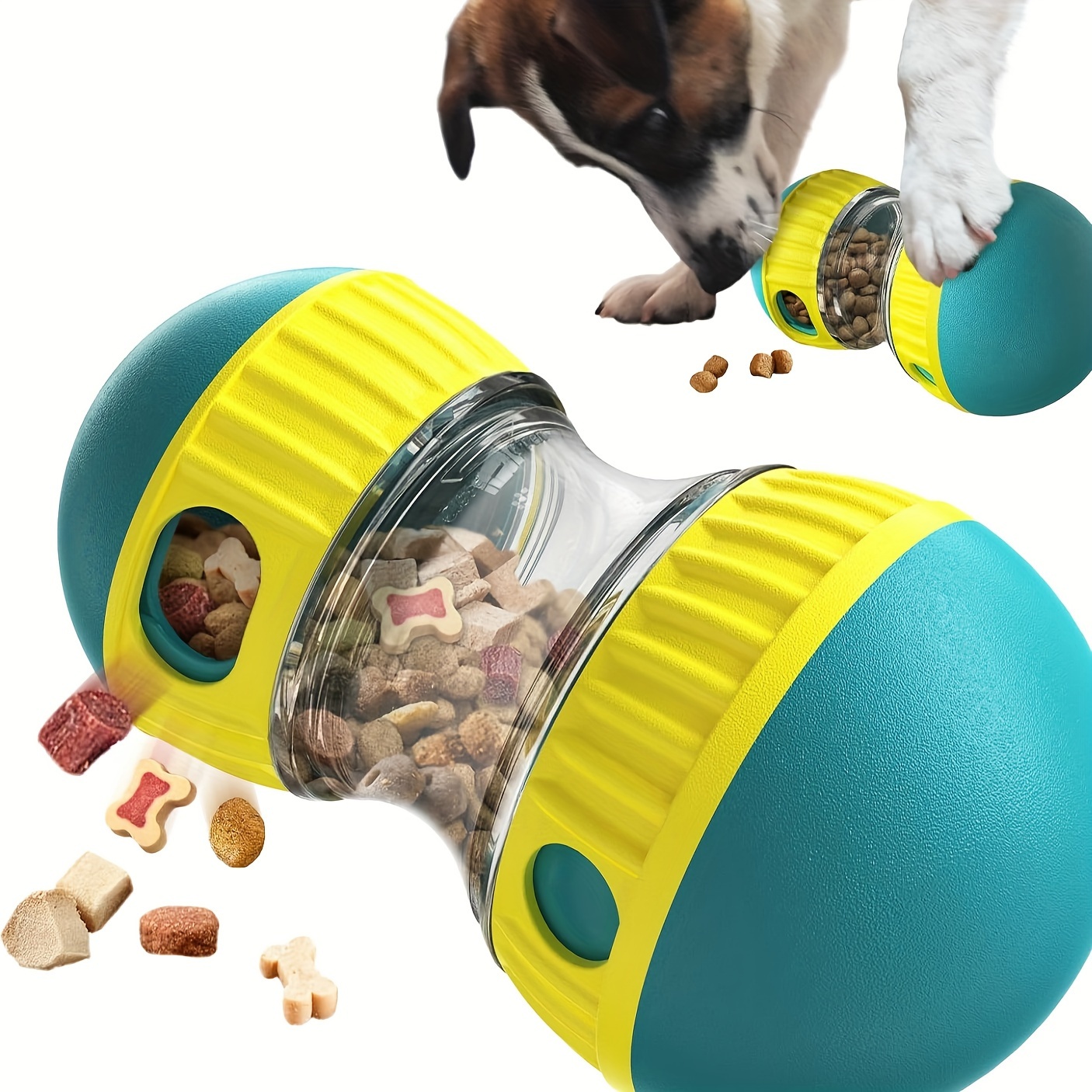 

1pc Dog Puzzle Toys, Adjustable Dog Treat Dispensing, Interactive Dog Enrichment Toy To Keep Them Busy, Food Puzzles Ball For Dogs, Puppy Slow Feeder For Boredom And Stimulating Iq Training