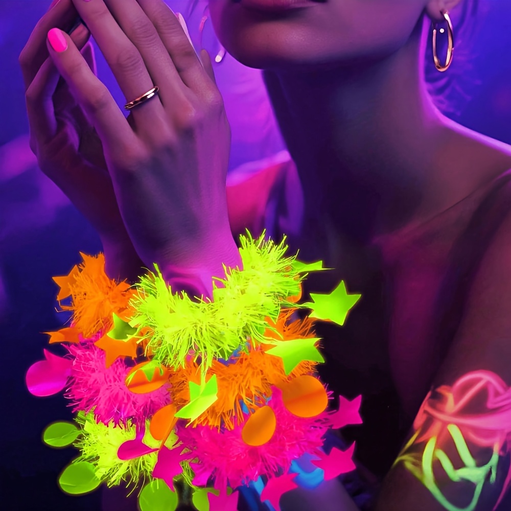Glow Headbands 10 pcs Neon Fluorescent Blacklight Party Favors for Adults Glow Party Supplies/neon Party Set/blacklight Reactive  main image 2