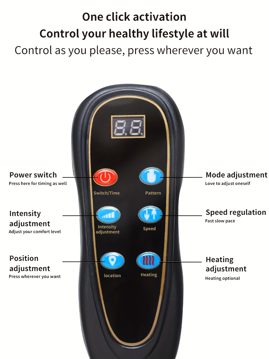 MASSTECK Complete Body Massage Mat Featuring a Shiatsu Neck Massager, 3D Lumbar Support & Relaxation, Back Heating, 10 Vibration Motors, Comprehensive Massager for Neck, Back, Waist, Hips, And Legs, Aids in Body Relaxation, Ideal Massager Gift for Parents And Both Genders