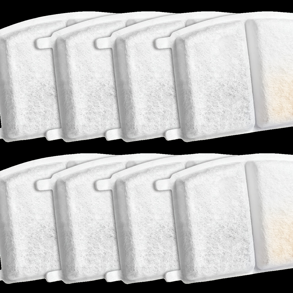 Temu – TEMU 8-pack Replacement Filters For Cat And Dog Water Fountains Provide Clean, Fresh Drinking Water; Compatible With Pet Water Fountains And Compact