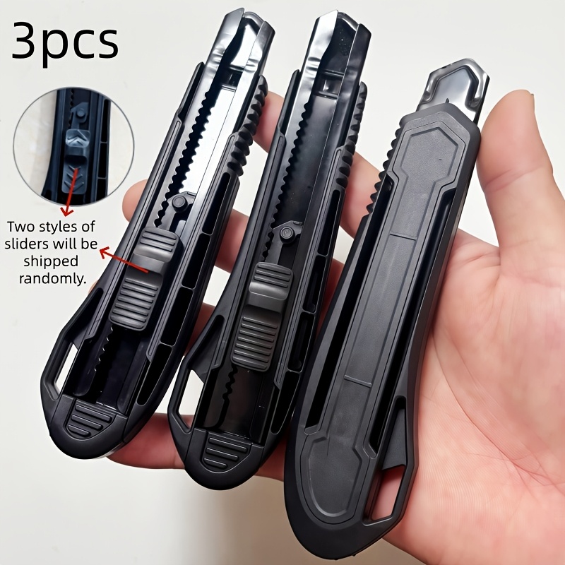 Image of 3pcs Durable Material And Rust-proof, Lightweight And Portable Knife Cutter/ergonomic Handle/comfortable Grip/raised Edges/modern Knife Storage Rack (without Blade)