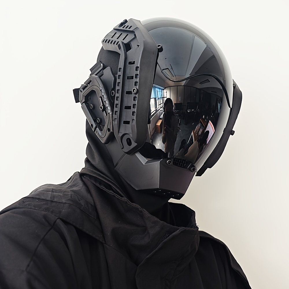 Futuristic Funky Motorcycle Helmets Cyberpunk Motorcycle Helmet - Main Image