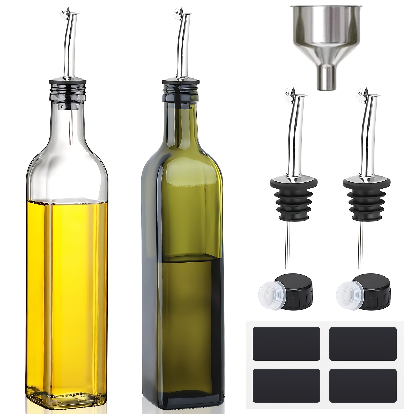 Bouteille Verseur En Verre Pour Huile – Bec Verseur, 500ml, Générique Transparent