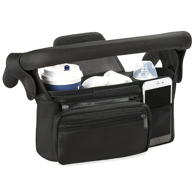 TEMU Cart Storage Bag, Stroller Universal Accessories Bag, Stroller Hanging Bag Trolley Storage Basket