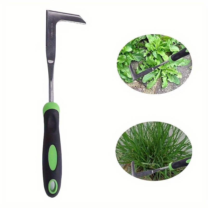 

1pc Manual Puller Tool, L-shaped Hook Blade Gardening Weeder For Cracks, Sidewalks, Pavers, Moss, And Grass Removal, Durable Other Material Cutter For Garden And Yard Maintenance