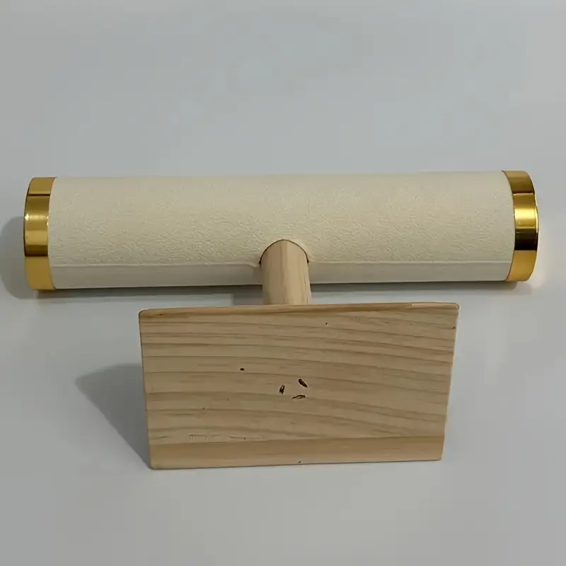 1 elegante houten sieradenstandaard, meerdere doeleinden onafgewerkte ovale tafelblad armband halskettinghouder, details 5