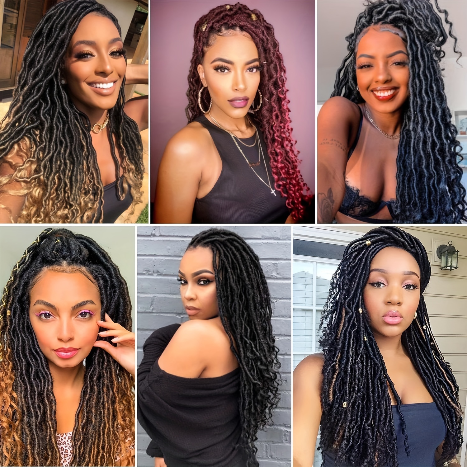 36 Inch Nu Soft Locs Crochet Hair Pre Looped Super Long Faux Locs