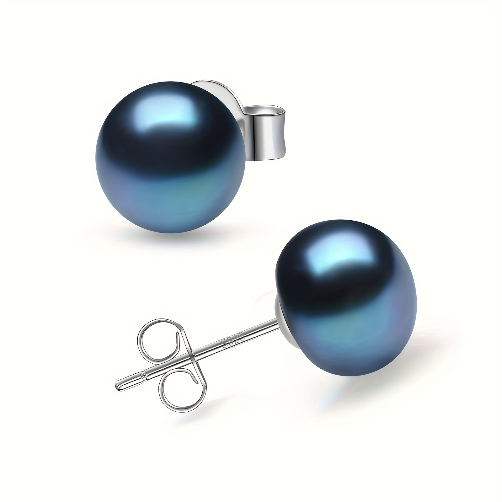 S925 Sterling Silver, Black/grey Women's Pearl Earrings, Party, Birthday, Mother's Day, Valentine's Day Gifts