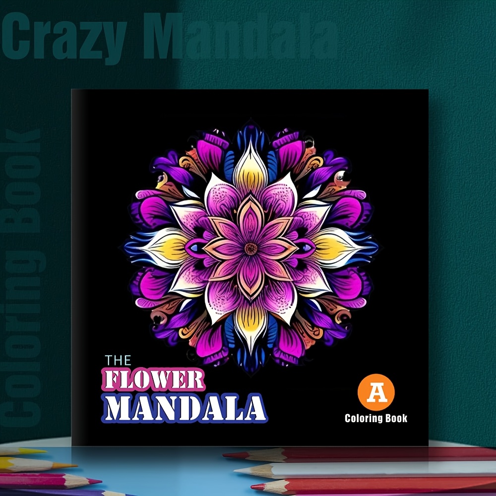 

1pc Mandala Coloring Book For Adults And Teens - 20 Pages, 7.87x7.87 Inches, Artistic Flower Mandalas, Creative Inspiration, Perfect Gift For Birthdays, Christmas, Halloween, Thanksgiving